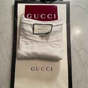 Gucci White Bloom Signature Logo Tshirt